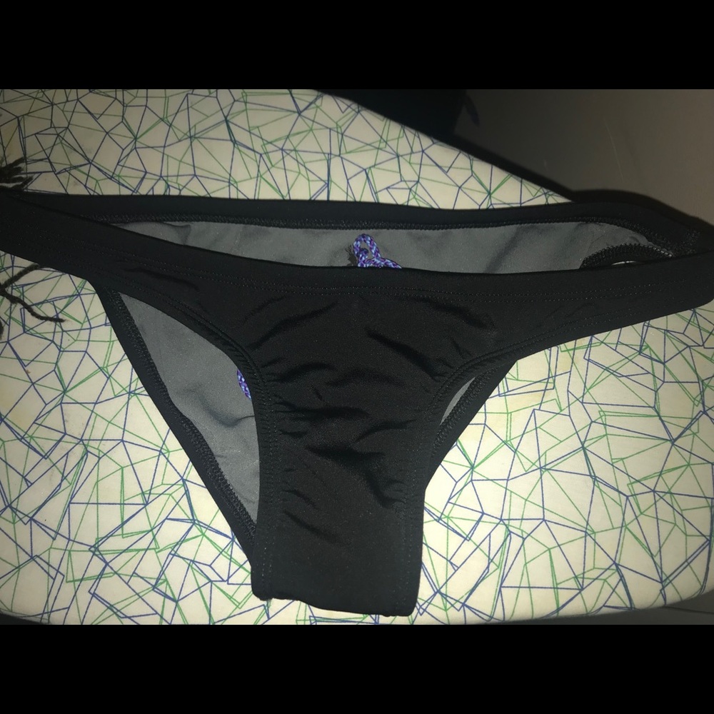 SIZE L BLACK JOLYN BOTTOMS- FULL COVERAGE